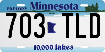 MN license plate 703TLD