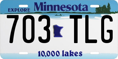 MN license plate 703TLG