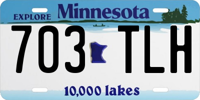 MN license plate 703TLH