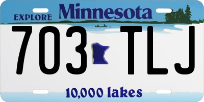 MN license plate 703TLJ