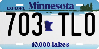 MN license plate 703TLO