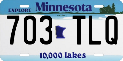 MN license plate 703TLQ