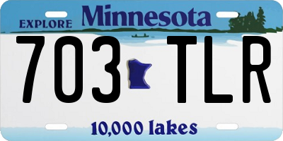 MN license plate 703TLR