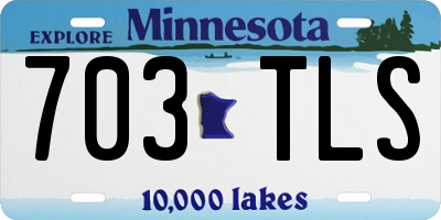 MN license plate 703TLS