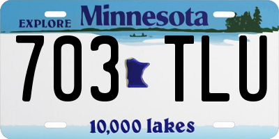 MN license plate 703TLU