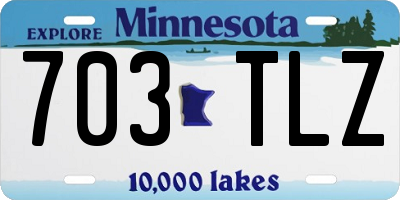 MN license plate 703TLZ