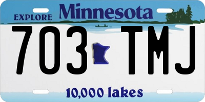 MN license plate 703TMJ