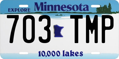 MN license plate 703TMP
