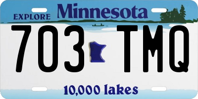 MN license plate 703TMQ