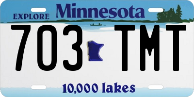 MN license plate 703TMT