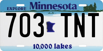 MN license plate 703TNT