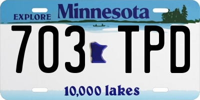 MN license plate 703TPD