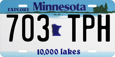 MN license plate 703TPH