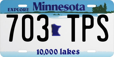 MN license plate 703TPS