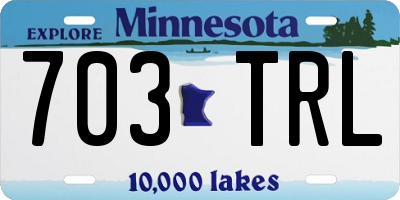MN license plate 703TRL