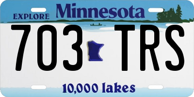MN license plate 703TRS
