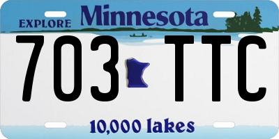 MN license plate 703TTC