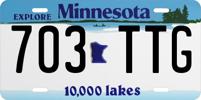 MN license plate 703TTG