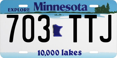 MN license plate 703TTJ