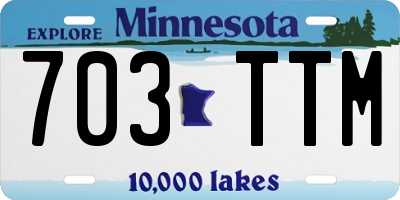 MN license plate 703TTM