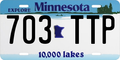 MN license plate 703TTP