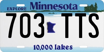 MN license plate 703TTS