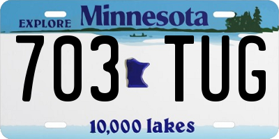MN license plate 703TUG