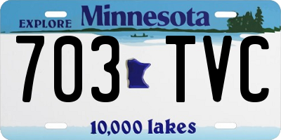 MN license plate 703TVC