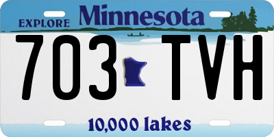 MN license plate 703TVH