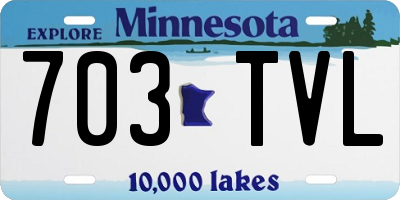 MN license plate 703TVL