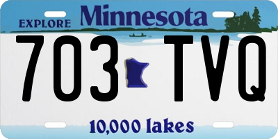 MN license plate 703TVQ
