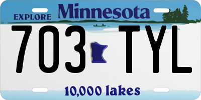 MN license plate 703TYL