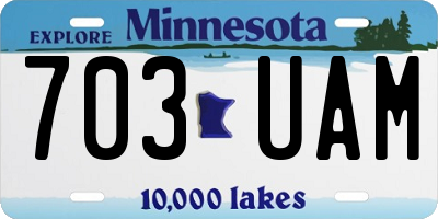 MN license plate 703UAM