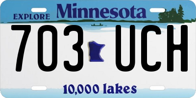 MN license plate 703UCH