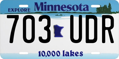 MN license plate 703UDR