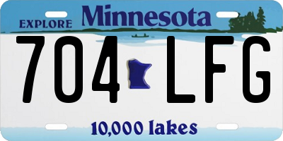 MN license plate 704LFG