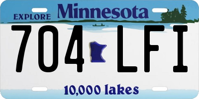 MN license plate 704LFI