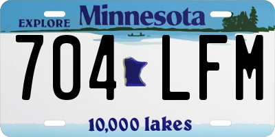 MN license plate 704LFM