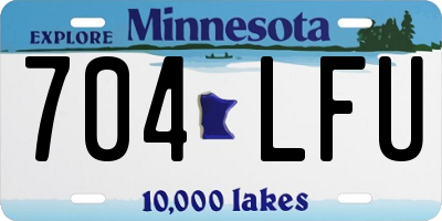 MN license plate 704LFU