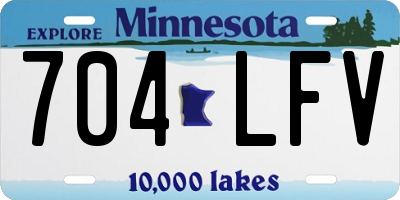 MN license plate 704LFV