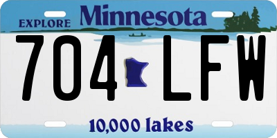 MN license plate 704LFW