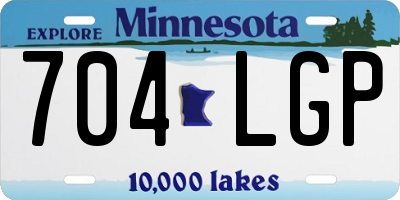 MN license plate 704LGP