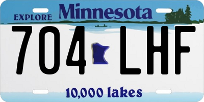 MN license plate 704LHF