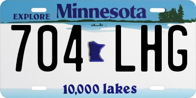 MN license plate 704LHG