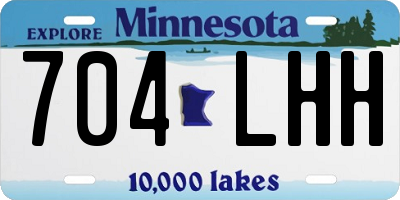 MN license plate 704LHH