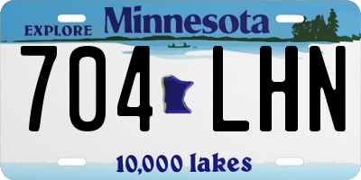MN license plate 704LHN