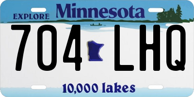 MN license plate 704LHQ