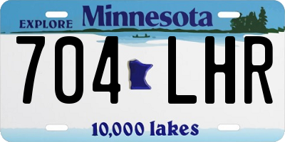 MN license plate 704LHR