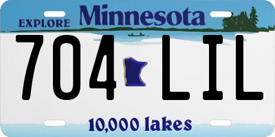 MN license plate 704LIL