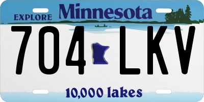 MN license plate 704LKV